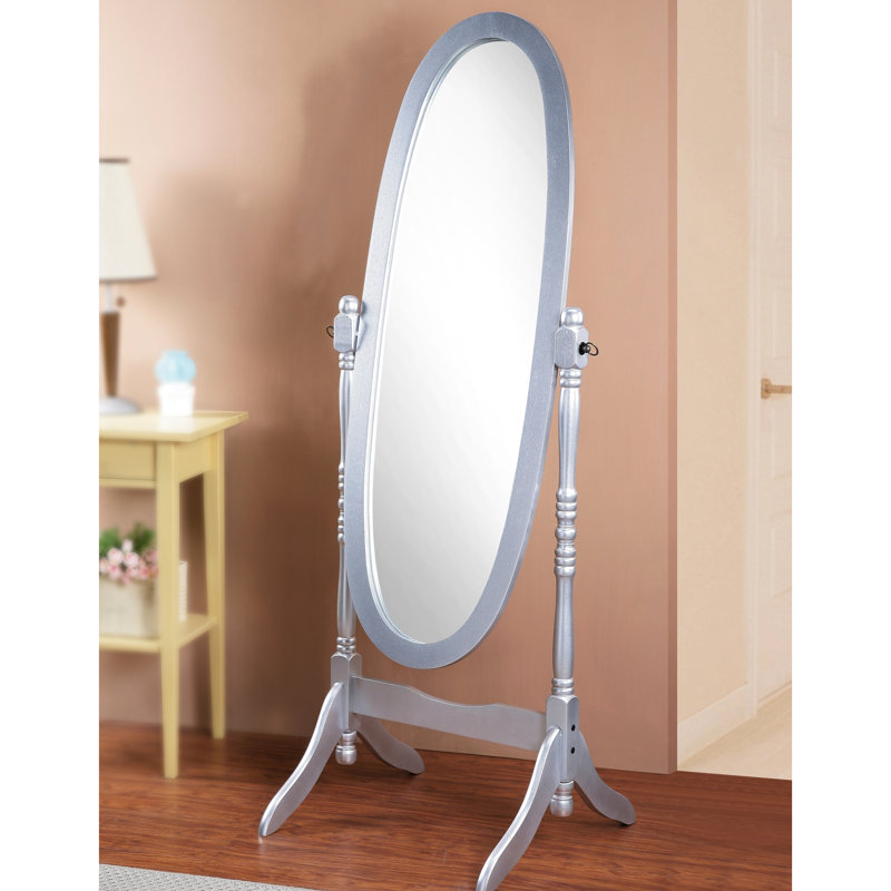 Miroir avec finition argentée
