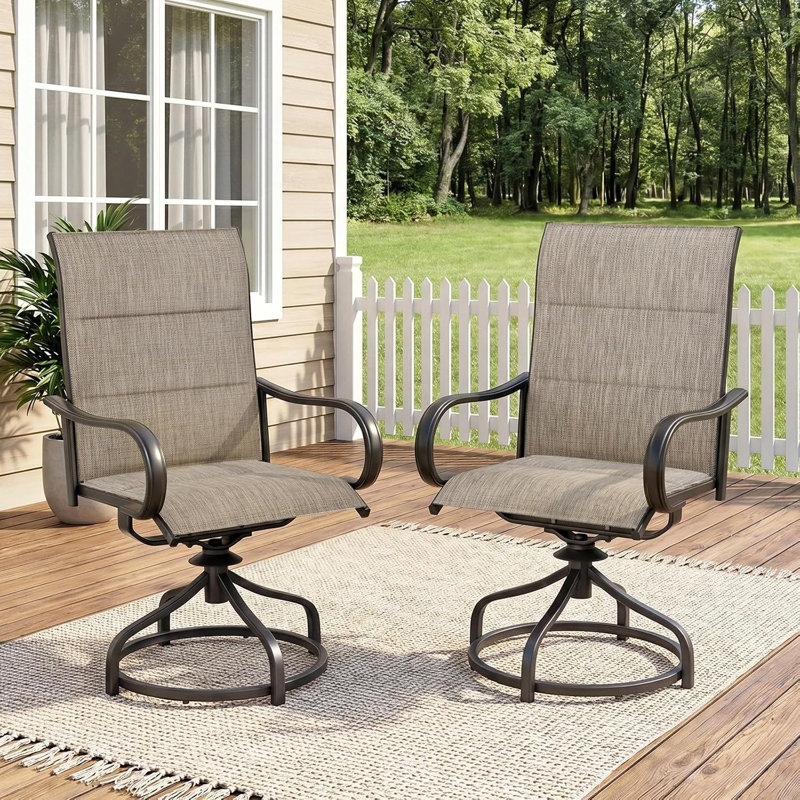 Patio Dining Armchair, Brown