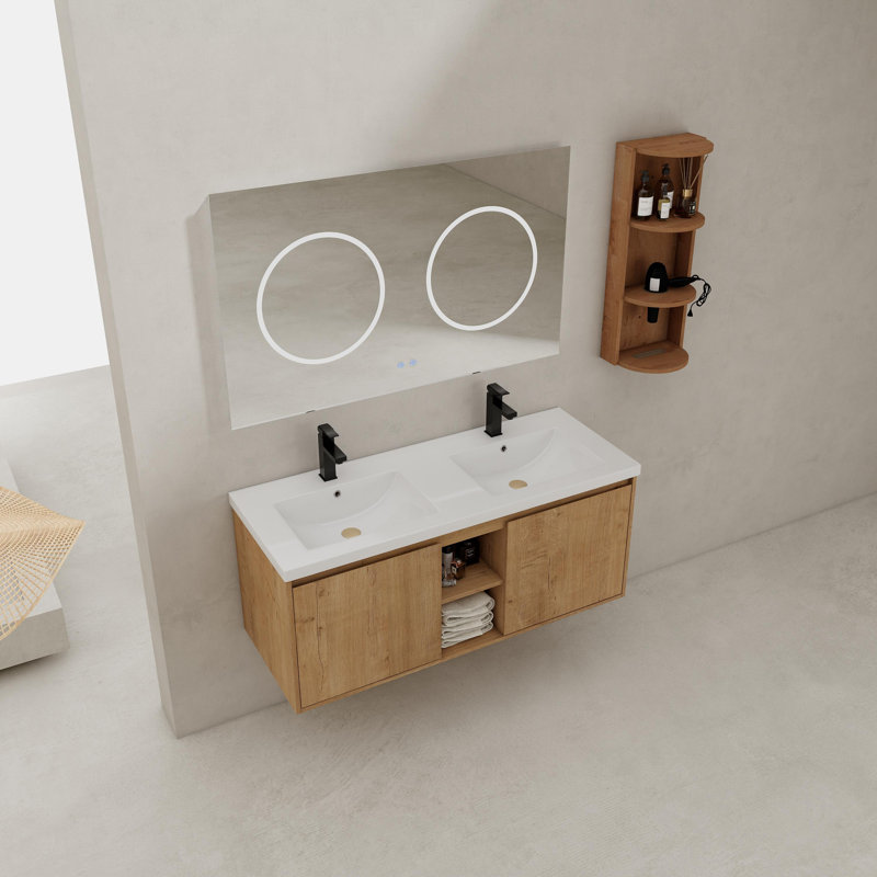 Modern Bathroom Storage & Vanity Combo – Sleek Design, Maximum Functionality