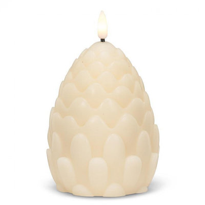 Pinecone Led Lit Candle