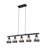 Emert 5 - Light Matte Black Kitchen Island Pendant