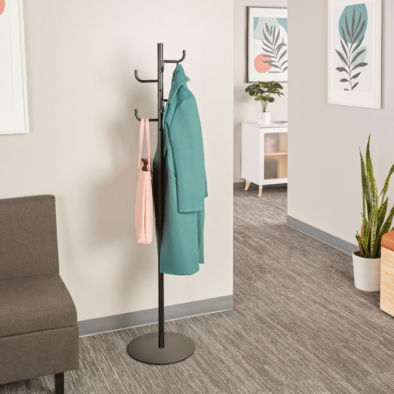 Marvine Steel Freestanding 8 - Hook Coat Rack