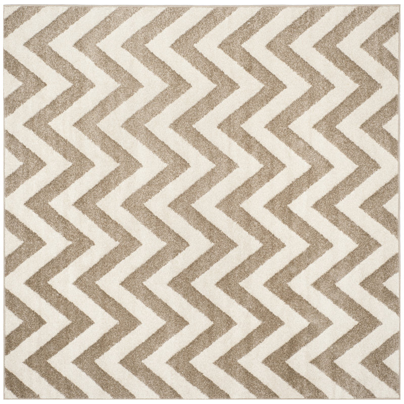 Tapis à chevrons Falstaff Performance, Carré 7 pi