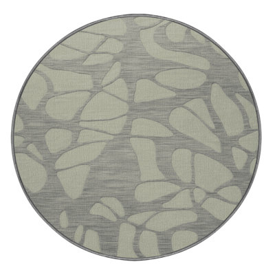 Machine Washable Abstract Brown Area Rug