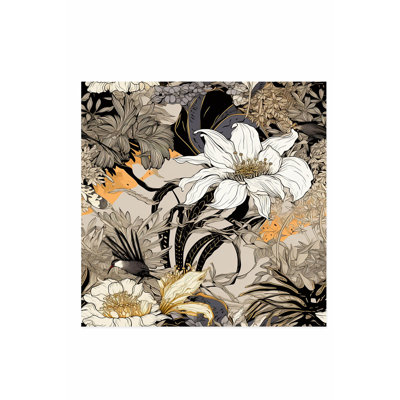 Impression d'art floral sans cadre