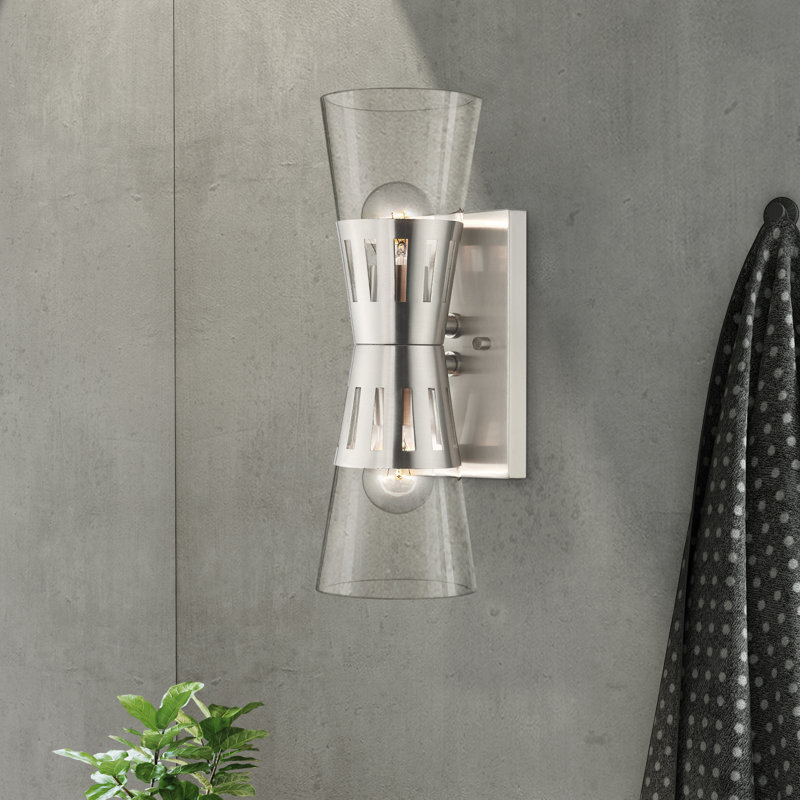 Armed Sconce, Brushed Nickel