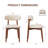 Maylon Upholstered Solid Wood Frame Side Chairs-1788348402
