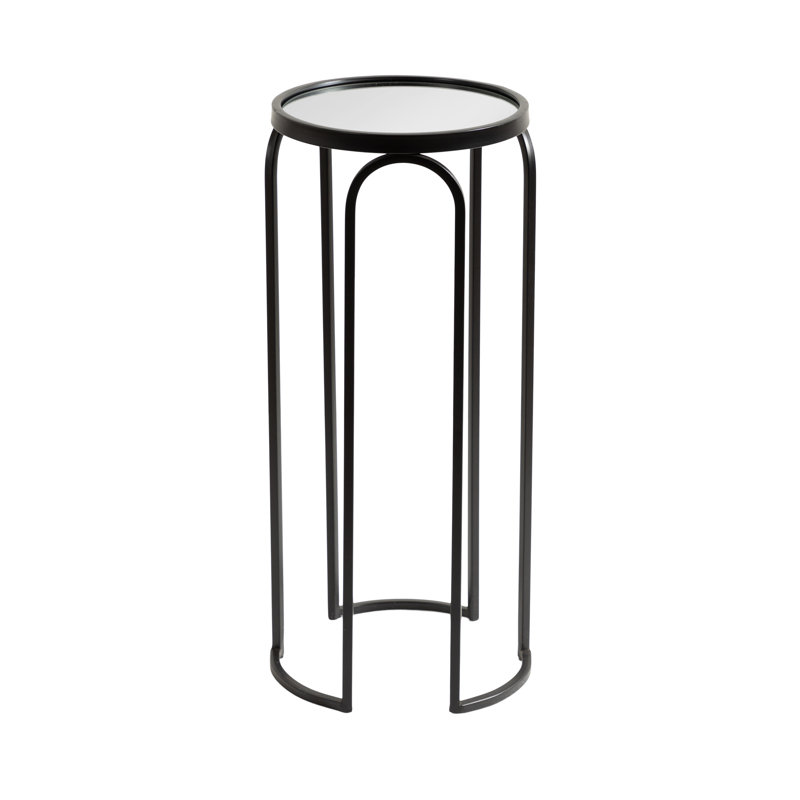 Mercer41 Pomeroy Metal Drink Table 11" x 11" x 24", Black