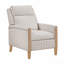 Fauteuil inclinable blanc-gris rayé Farmhouse