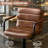 Faux Leather Adjustable Swivel Bar Stools with High Back (Set of 2)-478387194