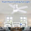 Ventilateur de plafond encastré avec lumières DEL et télécommande-1544322722-1544322721