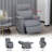 Tigerra Upholstered Heated Massage Chair-1852175840
