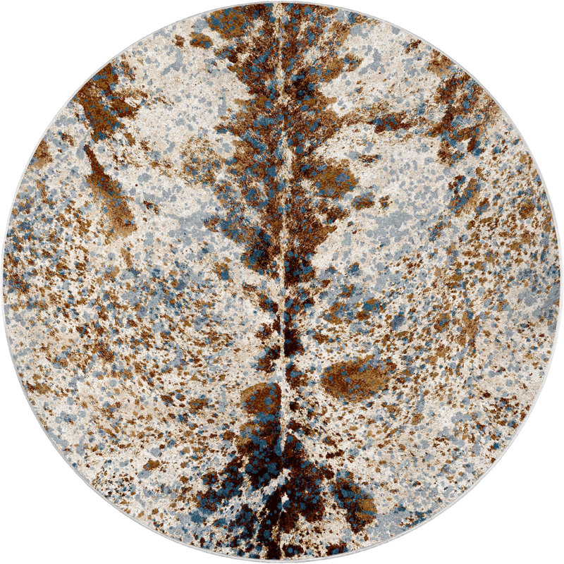 Animal Print Indoor Rug, Round 7'7"