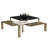 Glass Top Coffee Table - Gold