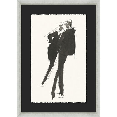 Executive Colloquy 3 - Picture Frame Painting on Paper