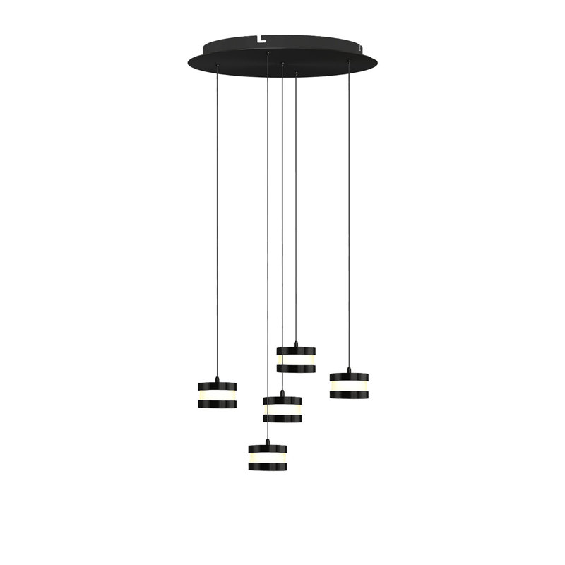 Karter 5 - Light Cluster Pendant, Black