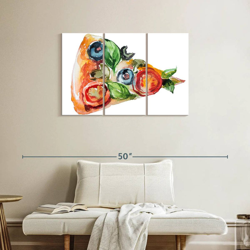 Yarlin Pizza Slice, 24" H x 38" W