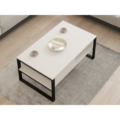 Table basse avec rangement de style traîneau