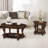 Rustic Round Wood Coffee Table 2 Set-101254380