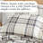 Southshore Fine Linens Vilano Plaid Tofu Cream Full/Queen 3-Piece Farmhouse Plaid Duvet Cover Set with 2 Standard Shams, Hidden Zipper & Corner Ties-1444915590-1375069806