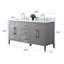 Ensemble de meuble-lavabo double 60 po-94811324-94811327
