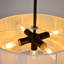 Lustre tambour en coton tissé à la main 19,7 po à 5 lumières à intensité variable-135627672