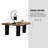 Modern Cloud Coffee Table (39") - Irregular Cloud Shape Design, Black & Wood Mdf Living Room Table With Easy Assembly | Gift Idea