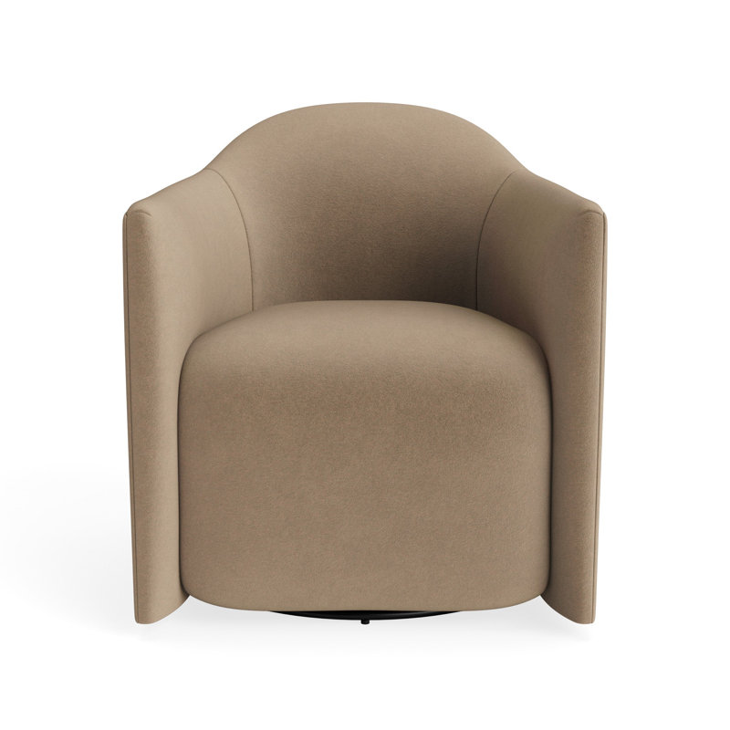 MTO - About Face Swivel Lounge Chair, Otter Velvet