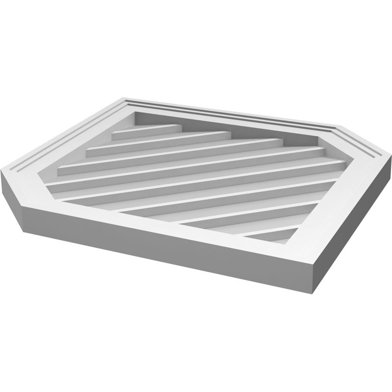 Ventilé vertical à pignon vertical 13/12 po, H 30 po x l 22 po x P 1,5 po