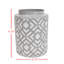 Vase de table gris en acier inoxydable 6,25 po