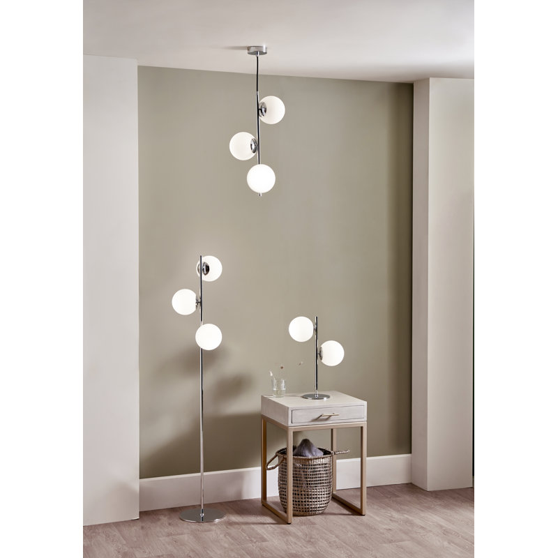 Mclamb 3 - Light White/Silver Cluster Pendant