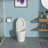 Ceramic One Piece Toilet,Flush With Soft Comfort Clsoing Seat