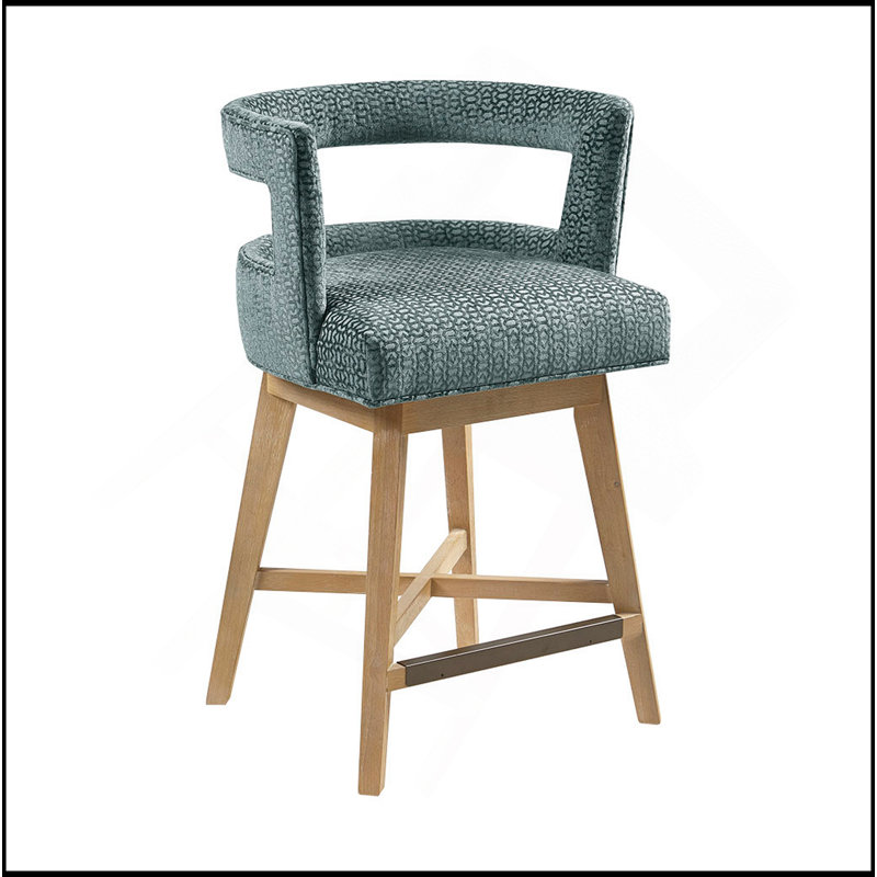 Swivel Counter Stool, Gray