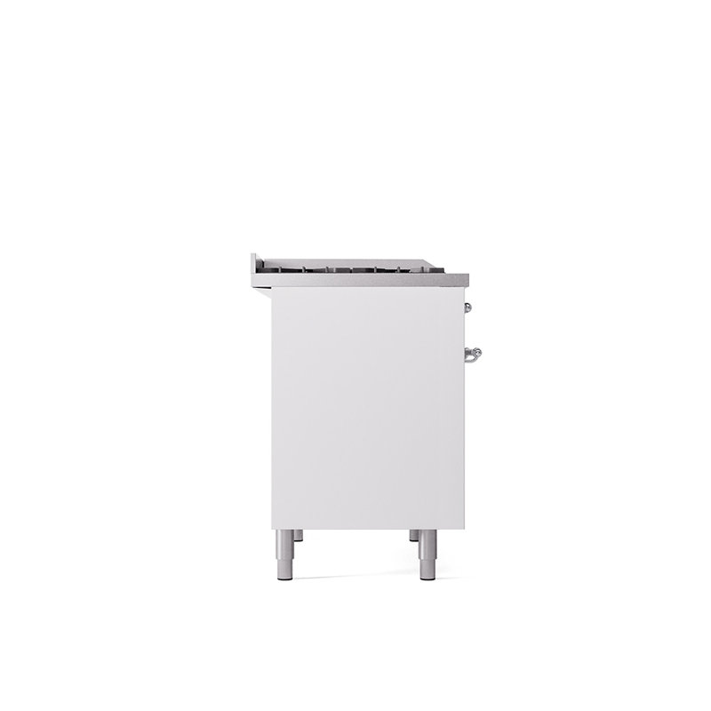 ILVE Nostalgie II 40 in Dual Fuel Range, Liquid Propane, Antique White/Brass