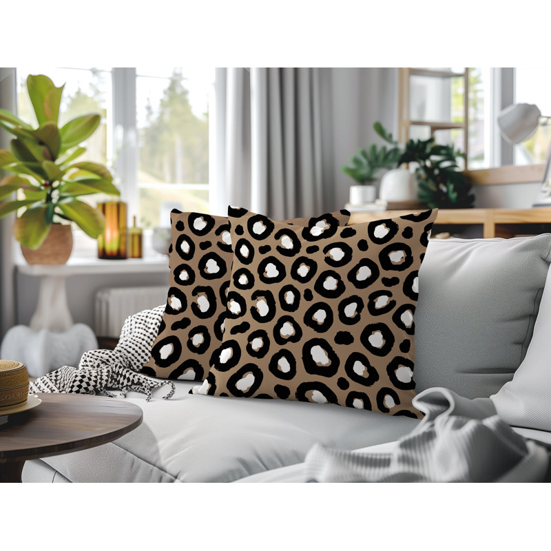 Oreiller réversible intérieur / extérieur Amia, 20x20, Beige
