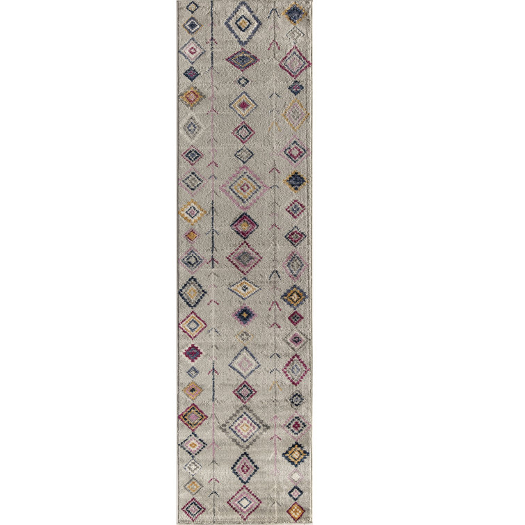 Spurgeon Tribal Native Grey Area Rug