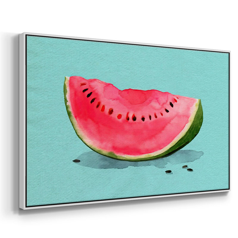 Summer Watermelon I, reproduction d'art sur toile, Blanc, H 27 po x l 41 po x P 2 po