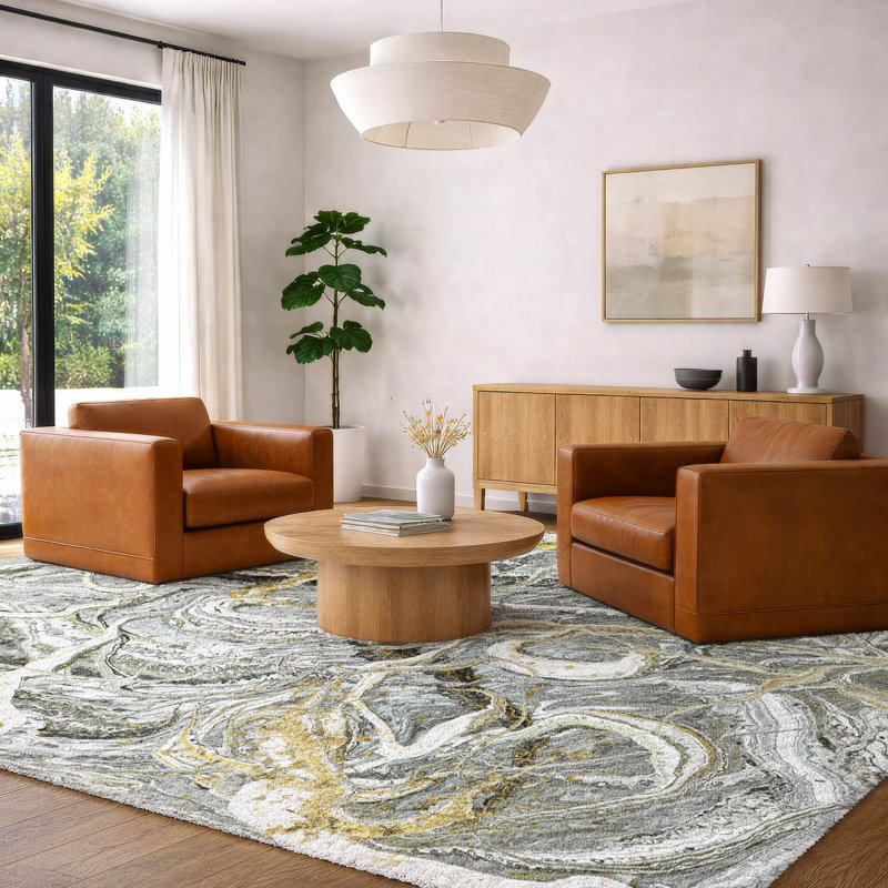 Tapis à poil long de qualité supérieure lavable à la machine ADS57, 9 pi x 12 pi