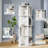 4 Tier Rotating Bookshelf Tower, Spinning Corner Bookshelf For Small Spaces, Revolving 360° Bookcase Storage Rack Tower, Vertical Rotate Turning Spiral Wood Book Shelf Organizer