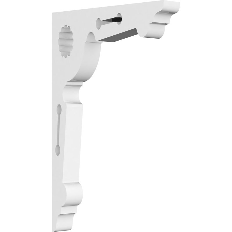 Support de qualité architecturale Hurley, L 5/8 po x P 4 po x H 6 po, Cena, PVC