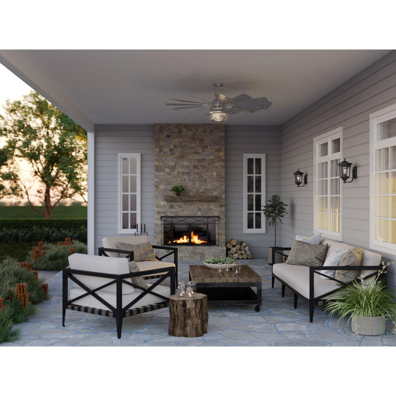  2-Light Ceiling Fan Light Kit, Antique Nickel