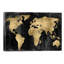 The World - Gold On Black by Russell Brennan - Painting on Canvas-1041280893-989572524