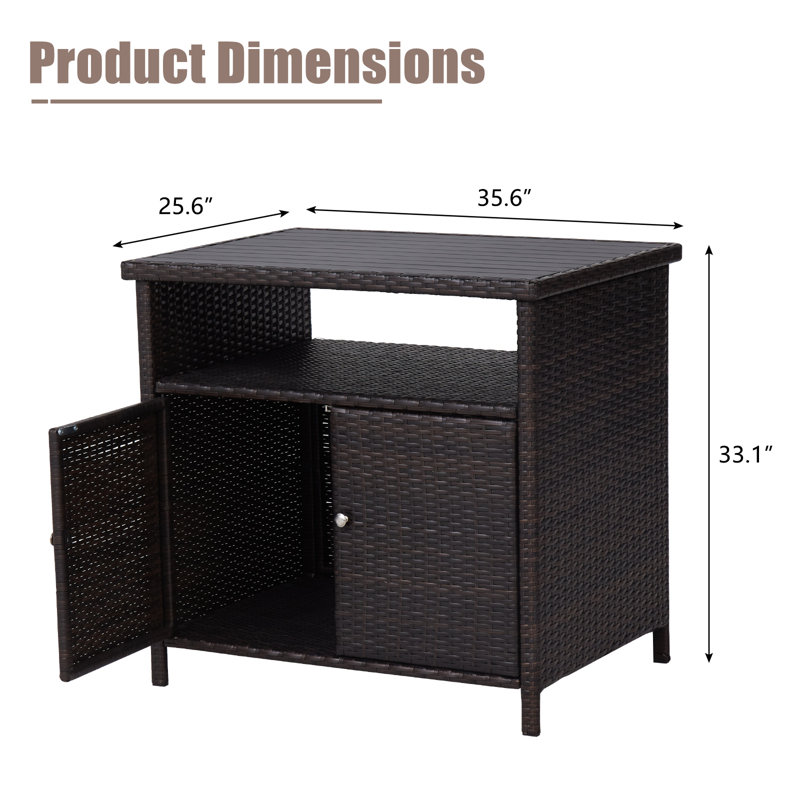 Kinbor Rectangular Outdoor Buffet & Console Table