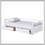 Lit de jour en bois robuste avec lit gigogne et rangement, extensible pour une utilisation polyvalente-2104275680