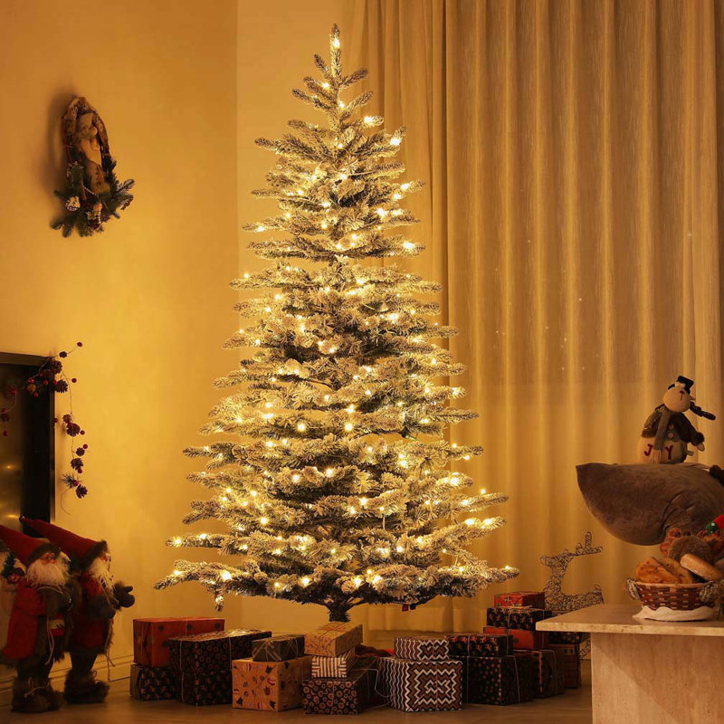 Arbre de Noël artificiel pin 6,5 pi pré-éclairé
