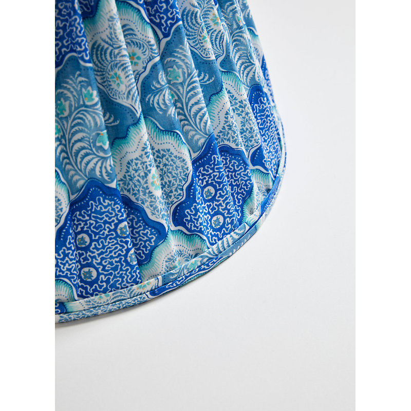 Akira Empire Lamp Shade, Porcelain Blue