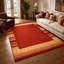 Handloomed Red Gabbeh Tribal Wool Area Rug-2029198070