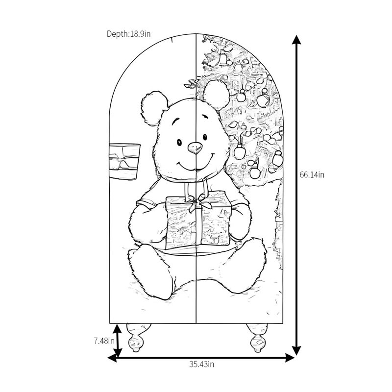 Cute Little Bear Wardrobe