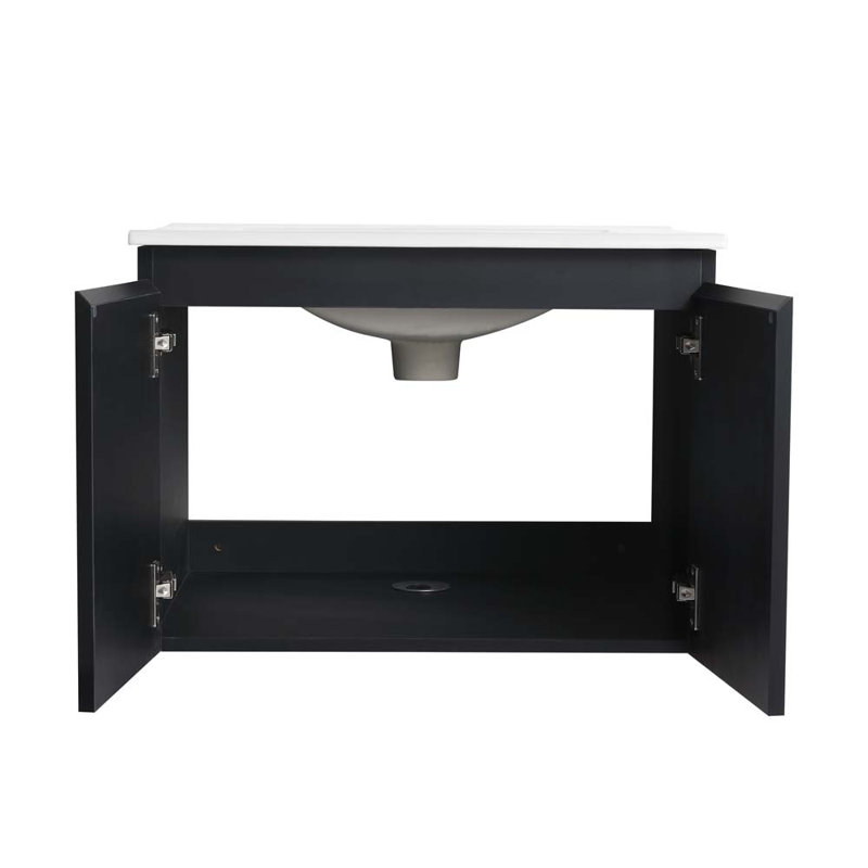 Ronke 24'' Single Bathroom Vanity with Ceramic Top