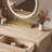Makeup Vanity with Light mirror,3 drawers,1 chair